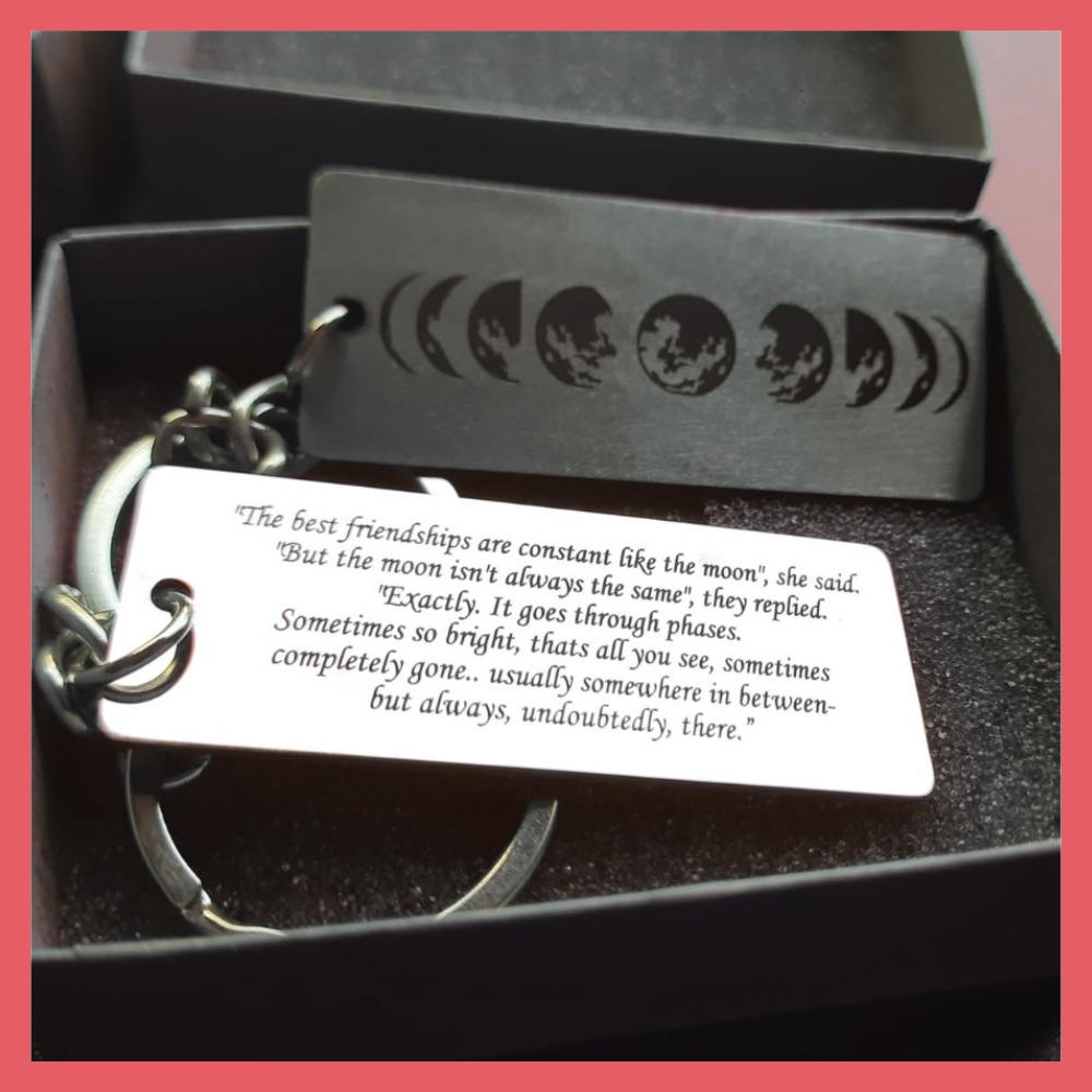 Customized Rectangular Metal Keychain